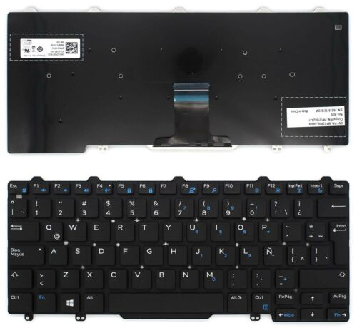 Kompatibel tastatur Dell  til Latitude-E7250 