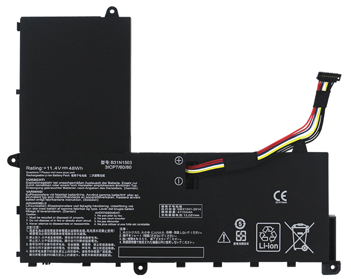 Kompatibel Bærbar PC batteri ASUS  til EeeBook-E202SA-7A 