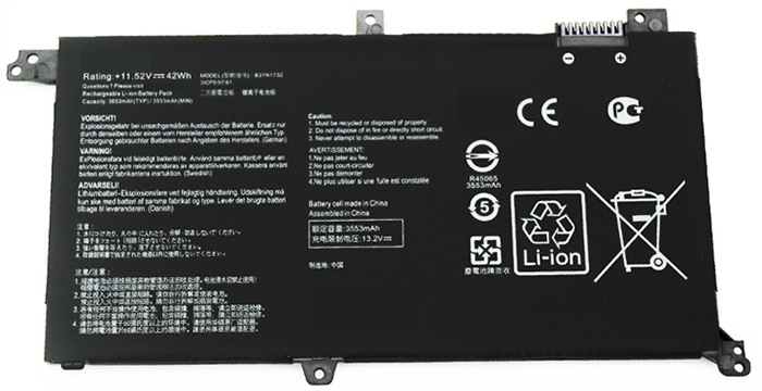 Kompatibel Bærbar PC batteri ASUS  til VivoBook-X430UN 
