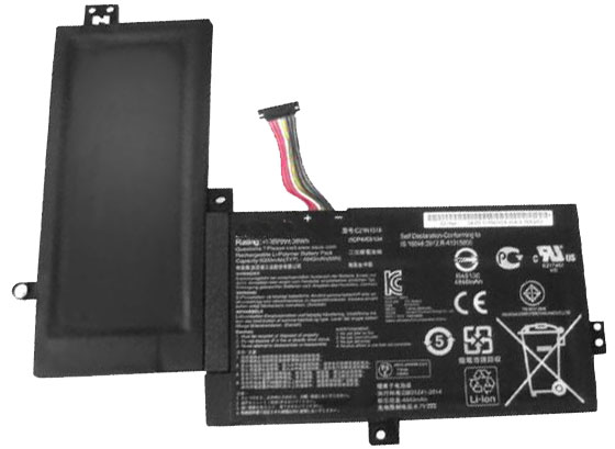 Kompatibel Bærbar PC batteri ASUS  til C21N1518 