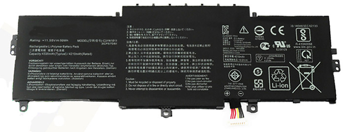 Kompatibel Bærbar PC batteri ASUS  til RX433FN 