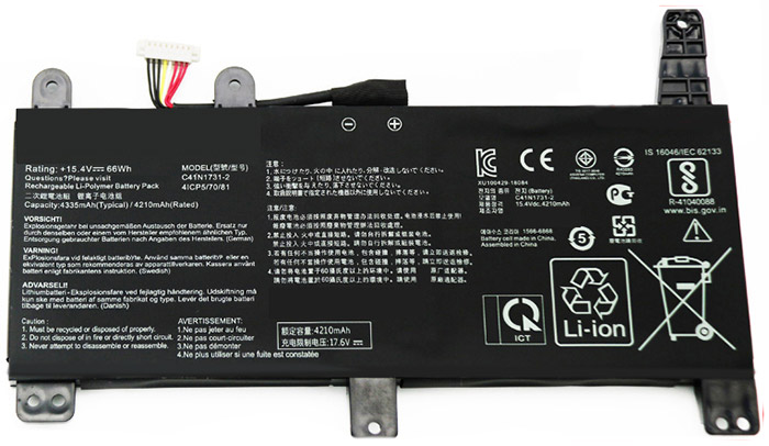 Kompatibel Bærbar PC batteri ASUS  til ROG-Strix-G531GV 