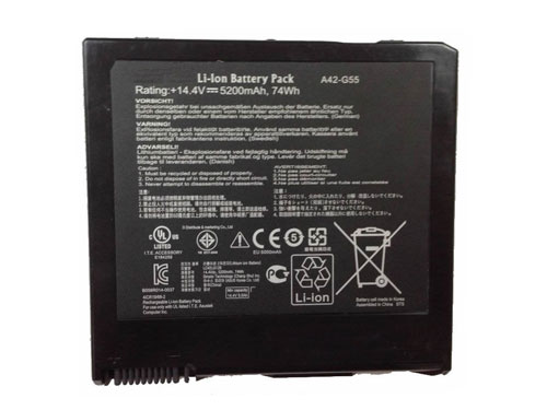 Kompatibel Bærbar PC batteri ASUS  til A42-G55 