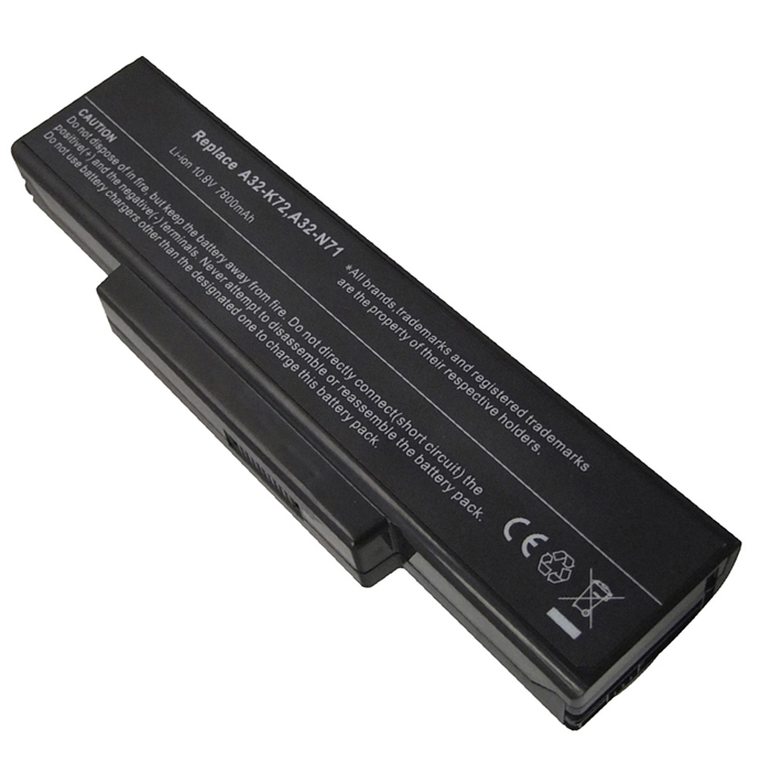 Kompatibel Bærbar PC batteri ASUS  til N71V 