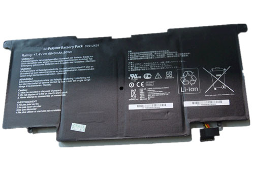 Kompatibel Bærbar PC batteri ASUS  til UX31-Ultrabook-Series 
