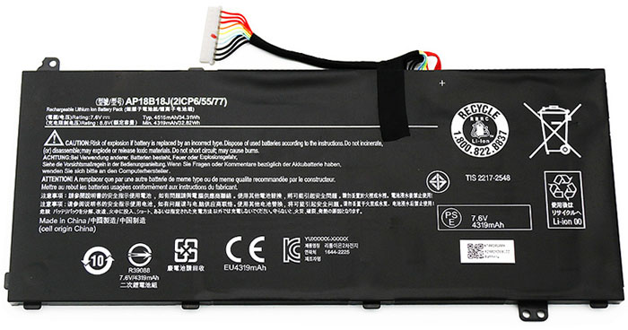 Kompatibel Bærbar PC batteri acer  til AP18B18J 