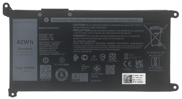 Kompatibel Bærbar PC batteri dell  til Inspiron-14-5000(5488) 