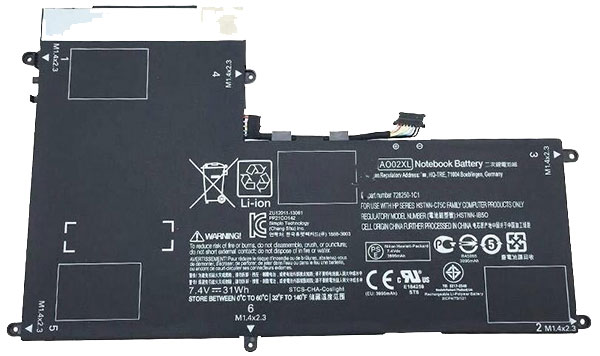 Kompatibel Bærbar PC batteri HP  til ElitePad-1000-G2-J3Y46UC 