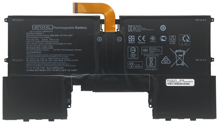 Kompatibel Bærbar PC batteri HP  til Spectre-13-AF505TU 