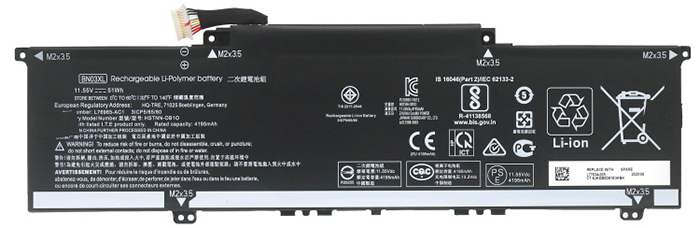 Kompatibel Bærbar PC batteri HP  til TPN-C147 