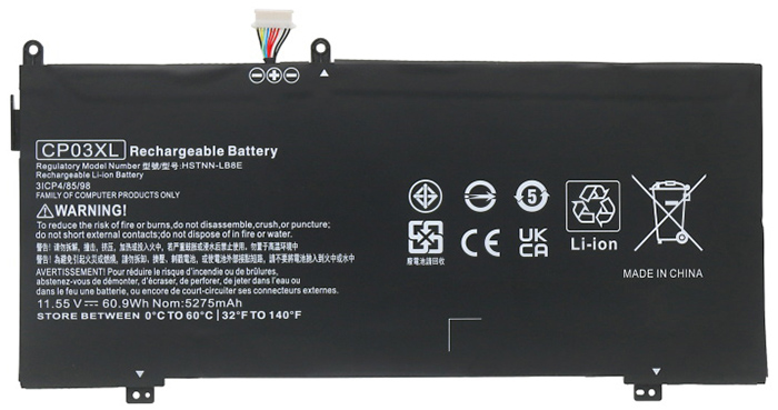 Kompatibel Bærbar PC batteri HP  til Spectre-X360-13-AE091MS 
