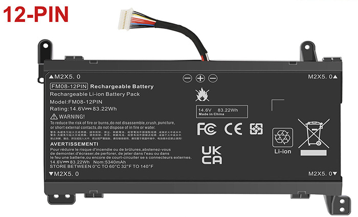 Kompatibel Bærbar PC batteri HP  til OMEN-17-an006TX 
