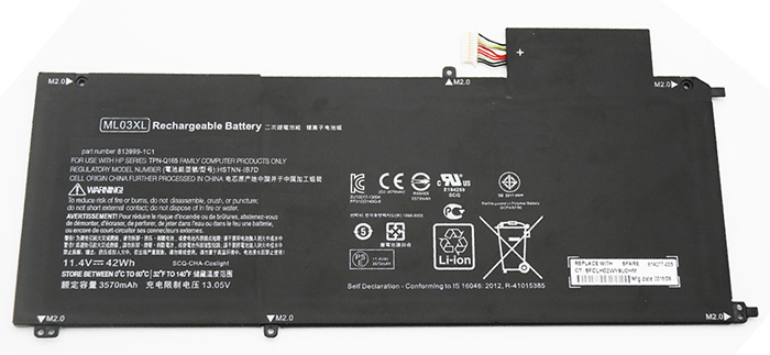 Kompatibel Bærbar PC batteri HP  til 814060-850 