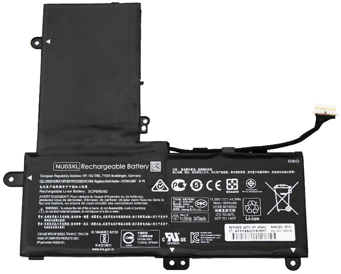 Kompatibel Bærbar PC batteri hp  til 843536-541 