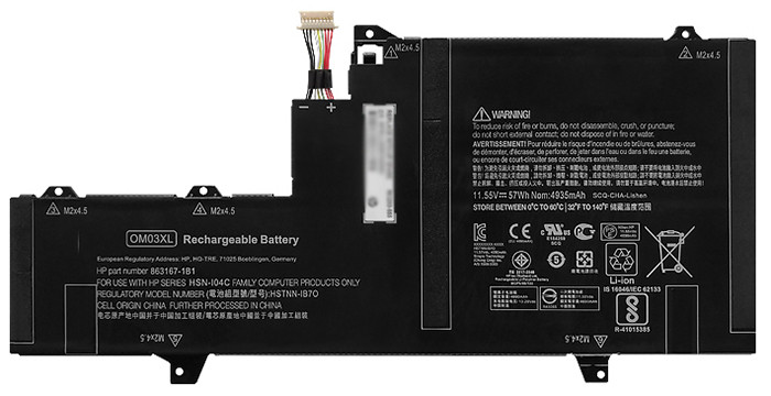 Kompatibel Bærbar PC batteri HP  til 863167-171 