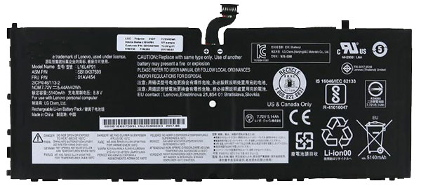 Kompatibel Bærbar PC batteri LENOVO  til L16L4P91 