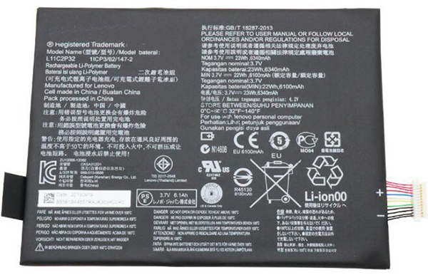 Kompatibel Bærbar PC batteri LENOVO  til IdeaPad-S6000 
