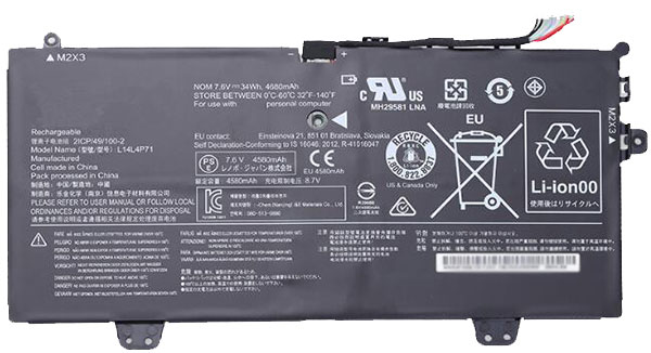 Kompatibel Bærbar PC batteri LENOVO  til Yoga-3-11-Convertible 