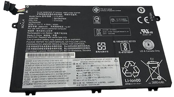 Kompatibel Bærbar PC batteri LENOVO  til L17M3P52 