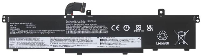 Kompatibel Bærbar PC batteri LENOVO  til ThinkPad-P17-Gen-1 