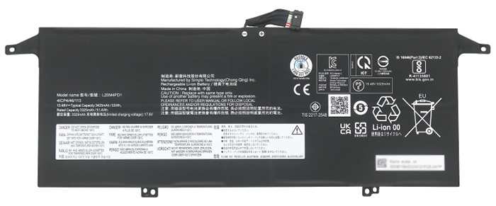Kompatibel Bærbar PC batteri LENOVO  til ThinkBook-13x-ITG-20WJ002LMX 