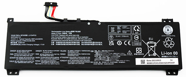 Kompatibel Bærbar PC batteri LENOVO  til L21D4PC0 