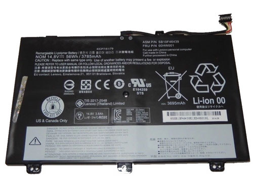 Kompatibel Bærbar PC batteri LENOVO  til 00HW000 