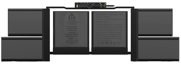 Kompatibel Bærbar PC batteri APPLE  til MacBook-Pro-15-A1990-2019-Year 