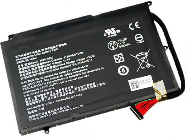 Kompatibel Bærbar PC batteri RAZER  til RZ09-03147E02-R3U1 